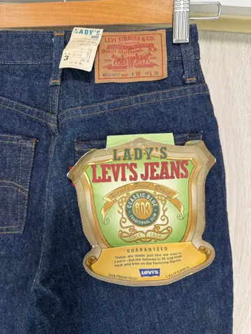 Levi's LADY'S 603 1989년산 데드스탁 빈티지