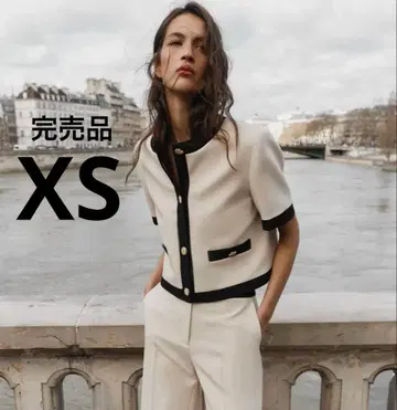 [ 완판템 ] 미사용 새상품 ZARA 숏 슬리브 블레이저 XS