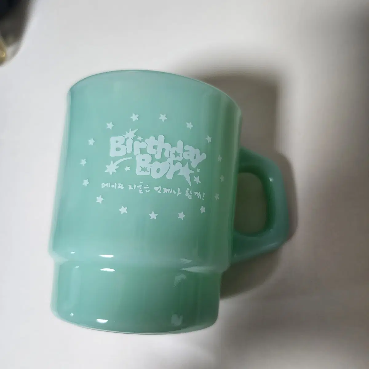 박지훈 생일굿즈 밀크글라스