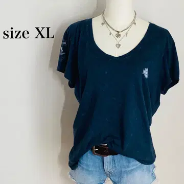 최종 SALE Harley-Davidson 양면 T셔츠 XL 페이드 블랙