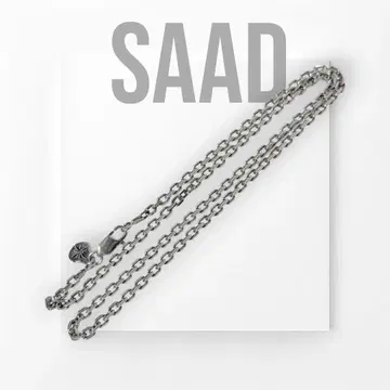 SAAD 사드 팥 체인 실버925 45cm 폭 3mm 새상품급