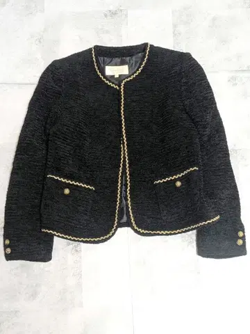 80s Torino 노카라 자켓 아우터 블랙 골드 라인