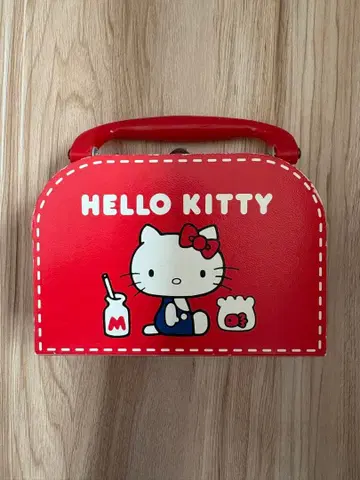 키티 레트로 키티 가마구치 지갑 트렁크형 케이스 포함 산리오