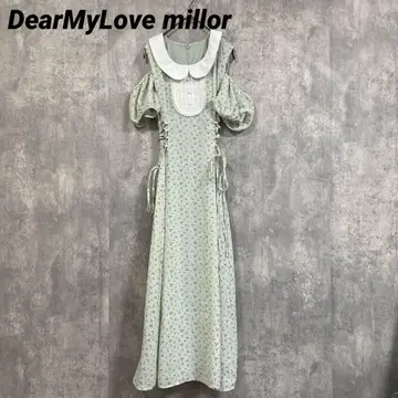DearMyLove millor 오픈 숄더 원피스 그린 M