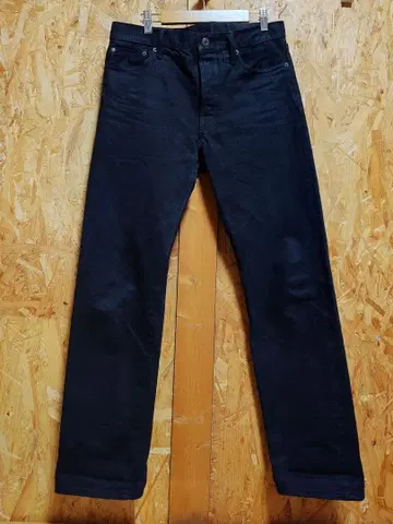 Snow Peak 블랙 데님 W32 양쪽 스트레이트 칠흑