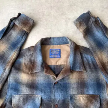 PENDLETON 펜들턴 긴팔 오픈 카라 셔츠 L 옴브레
