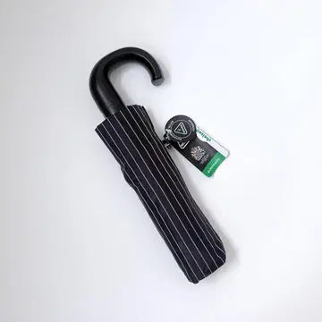 FULTON (FULTON) 접이식 우산 첼시 블랙 x 실버 스트라이프
