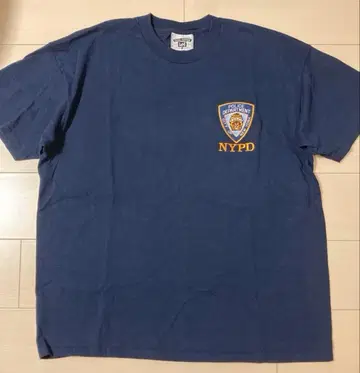레어 USA제 90s 빈티지 Lee Lee NYPD T셔츠 네이비