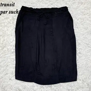 transit par such 미디 스커트 레이온 블랙