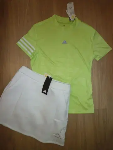 [ 새상품 S ] adidas 아디다스 골프 셔츠 & 봄/여름 아이템 스커트 셋업