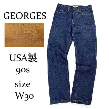 USA제 GUESS 데님 팬츠 W30 다크 네이비 90s 빈티지