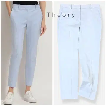 Theory 2023 워셔블 스트레치 캔버스 테이퍼드 팬츠 0 S