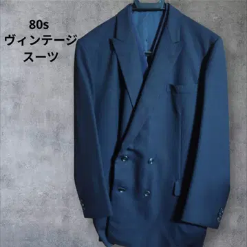 당일 발송 남성용 80s 더블 스트라이프 테일러드 자켓 네이비