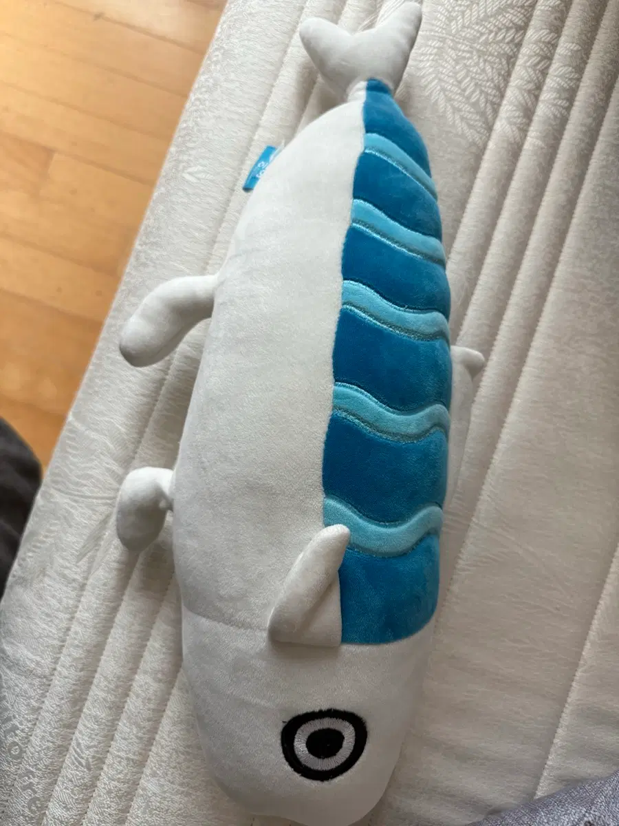 부산 대표 심쿵 캐릭터 발 달린 꼬등어 45cm 대형 인형