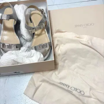 [상자, 주머니 포함] JIMMY CHOO 지미추 샌들 리본 37