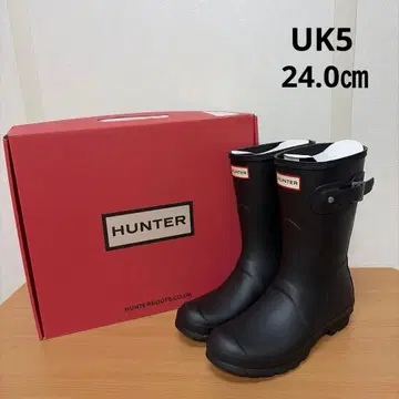 헌터 오리지널 숏 레인부츠 블랙 24.0cm
