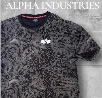 ALPHA INDUSTRIES 알파 인더스트리즈 등고선 올 패턴 3L