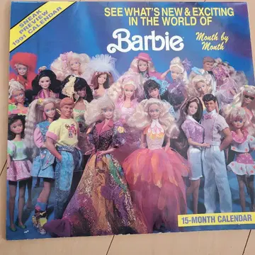 Barbie 1991년 달력 초레어 빈티지