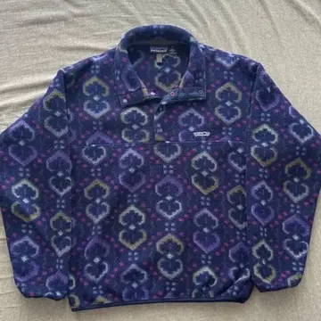 90s Patagonia 스냅T 태피스트리 패턴 S