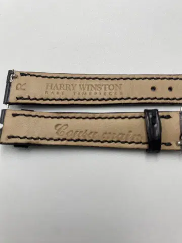 HARRY WINSTON 정품 가죽 벨트 블랙