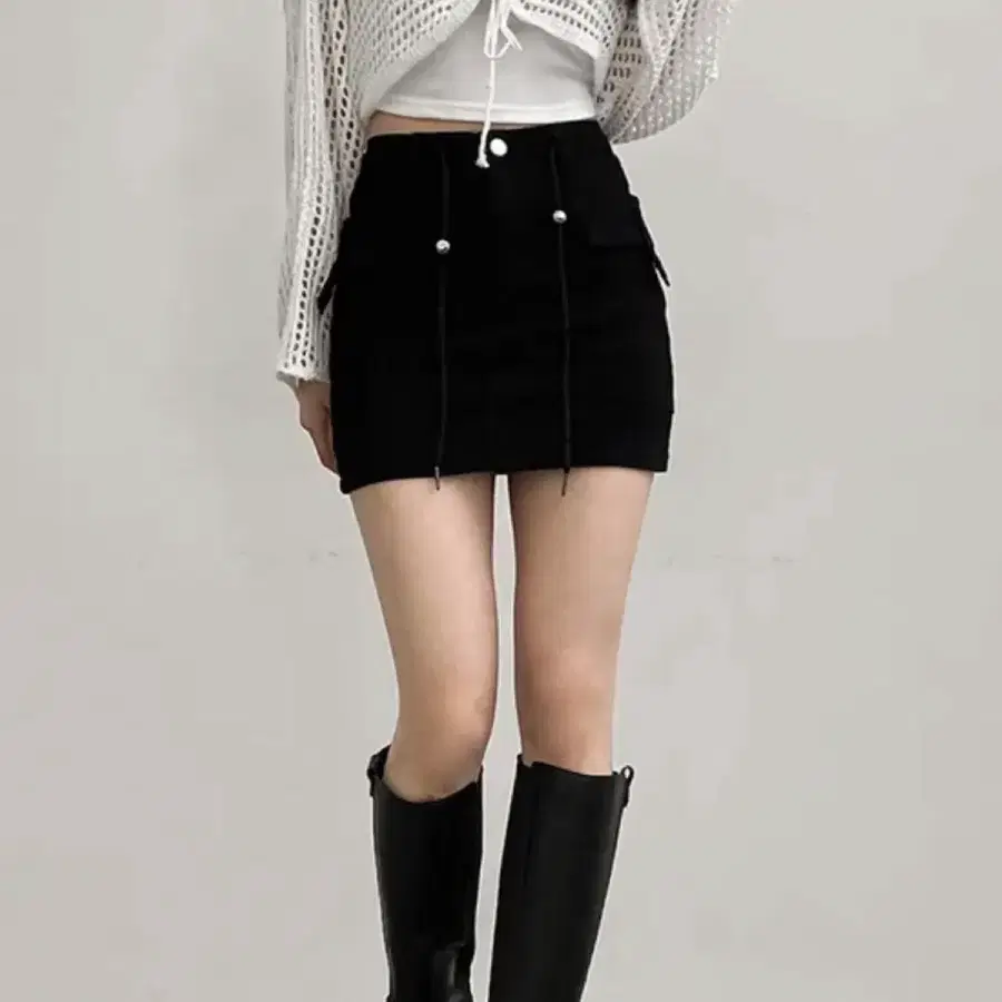 블랙 카고 스커트/치마/힙/y2k/미니스커트/에이블리