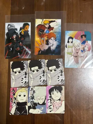 NARUTO 마그넷 스티커 센쥬 토비라마 시노 3장 이노 텐텐 브로마이드 3종