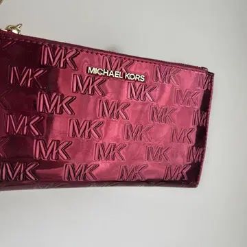 MICHAEL KORS 장지갑 보르도 MK 로고