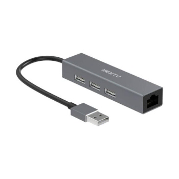 USB2.0 3포트 + RJ45 LAN 무전원 올인원 멀티허브