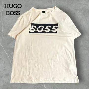 HUGO BOSS 로고 프린트 화이트 T셔츠 오타니 쇼헤이