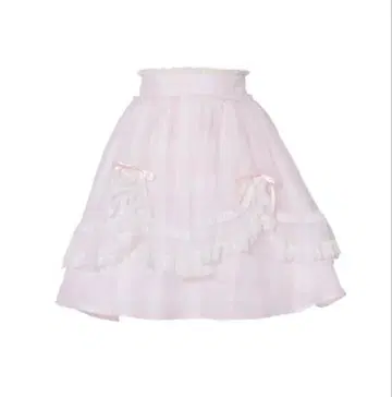 멜피 메모리 Fairy gingham tulle apron 스커트