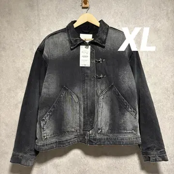 ZARA 박스핏 토글 버튼 데님 자켓 XL 파이어맨