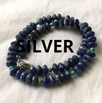 빈티지 라피스 실버 목걸이 SILVER 터콰이즈