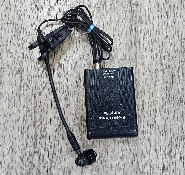 JS-303S 중고 카트리지형 고급 핀마이크 / 구스넥 클립 마이크 세트