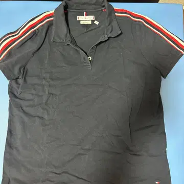 TOMMY HILFIGER 피케 셔츠 반팔 네이비