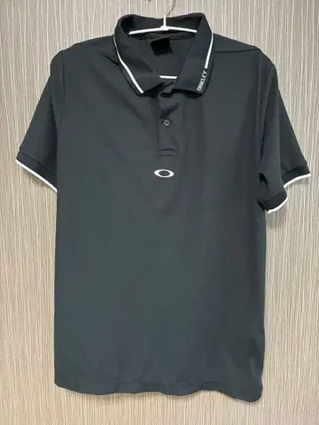 OAKLEY 골프 반팔 피케 셔츠 블랙 남성용 L