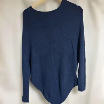 moussy 돌먼 슬리브 니트 네이비