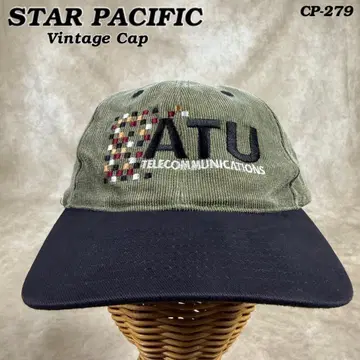 90's STAR PACIFIC 빈티지 캡 기업 로고 올리브
