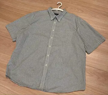 DOCKERS 다커스 체크 반팔 셔츠 XXL 구제 의류