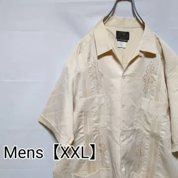 R6 [ US 수입 ] GUAYABERA YUCATECA 반팔 셔츠 [ 남성용 XXL ]