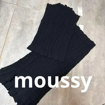 마우지 새상품 셔링 셋업 블랙