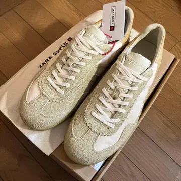 [ 미사용 새상품 ] ZARA SRPLS LTHR SNKRS 가죽 스니커즈 40