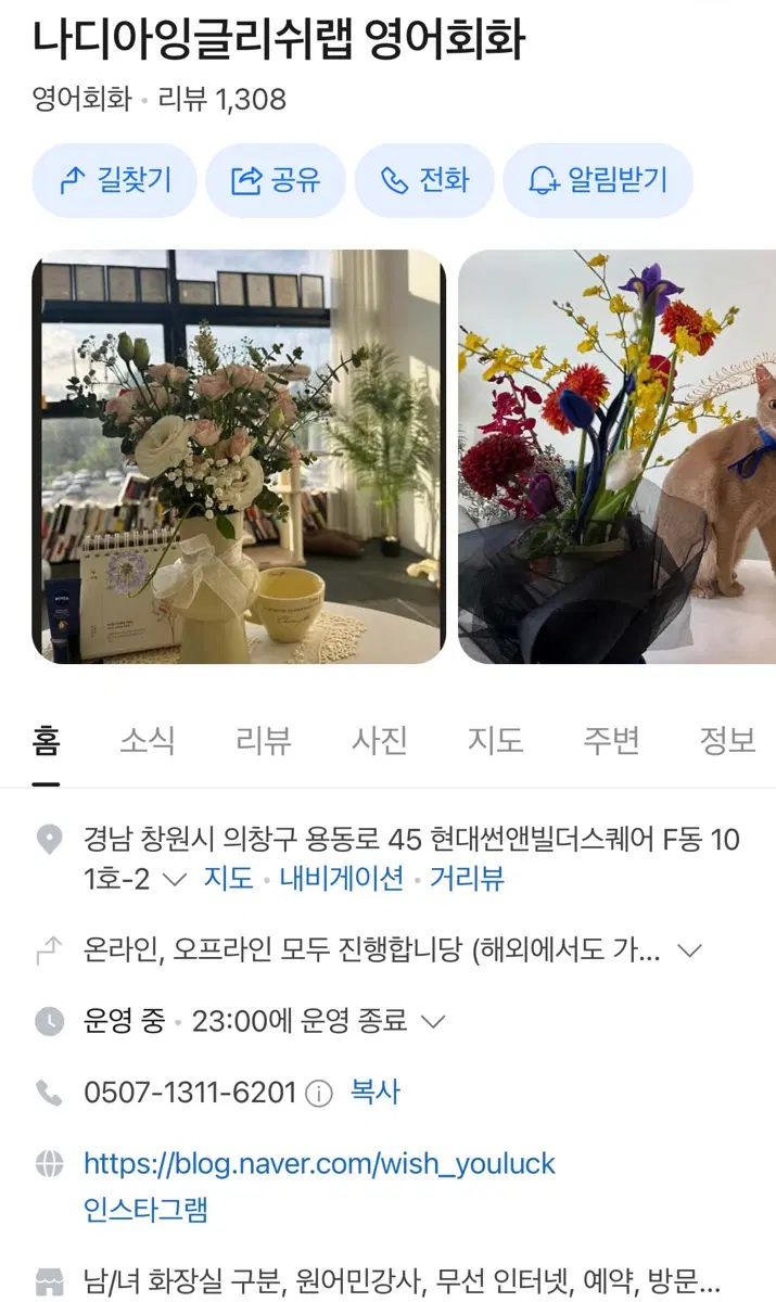 나디아잉글리쉬랩 1:1 영어회화 5회 양도 (온라인 가능)