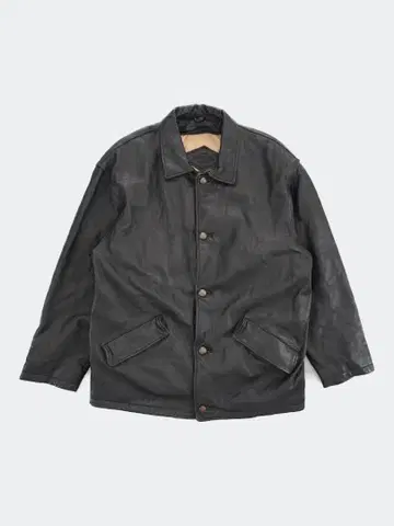 80s-90s leather jacket XL 6523