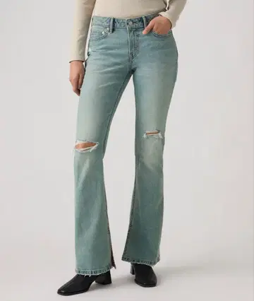 리바이스 LOW SLIM BOOT 청바지
