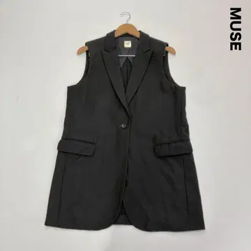 MUSE 뮤즈 드 두즈엠 클래스 테일러드 롱베스트 블랙