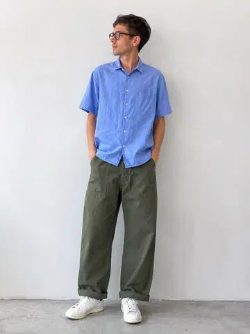 MARGARET HOWELL 17SS SHIRTING LINEN M