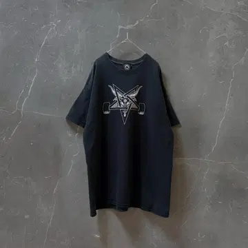 THRASHER 스케이트 고트 블랙 페이드 트레셔 T셔츠 L