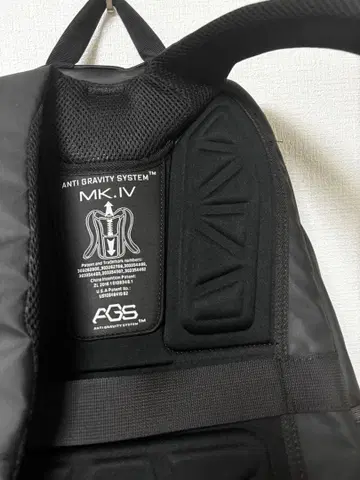 AGS ANTI GRAVITY SYSTEM MK.IV 백팩 블랙 무중력