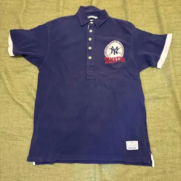 MLB 양키스 피케 셔츠 네이비