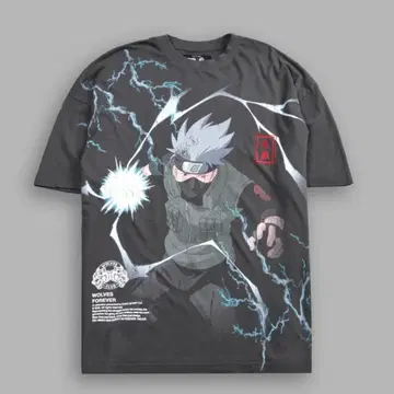 최종 콜라보 DARC SPORT NARUTO 카카시 오버 사이즈 셔츠
